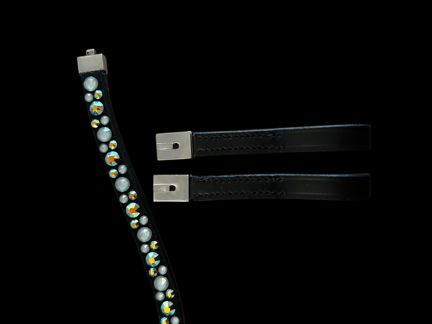 Stirnriemen „Smaragdzauber“ mit Klick-Schnellwechselsystem