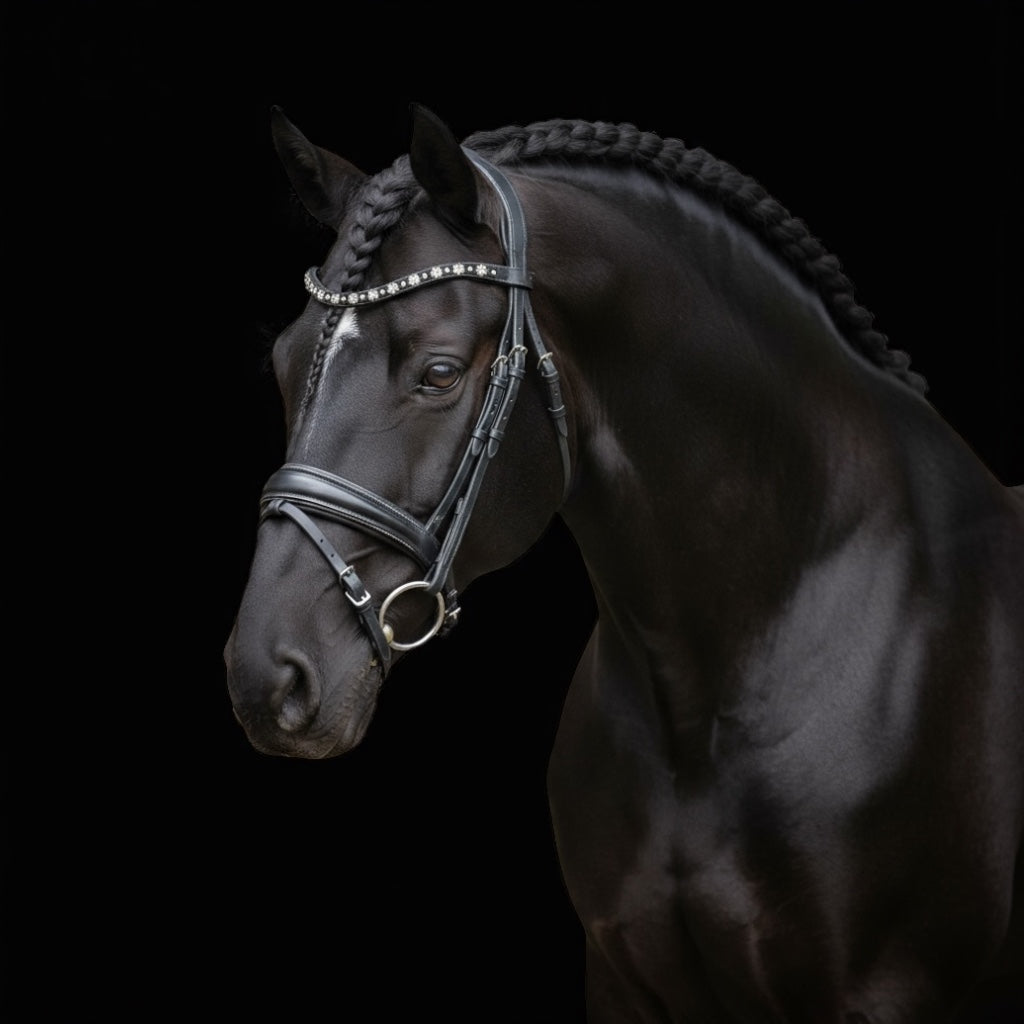 Stirnriemen „Blossom Shine“ mit Klettverschluss