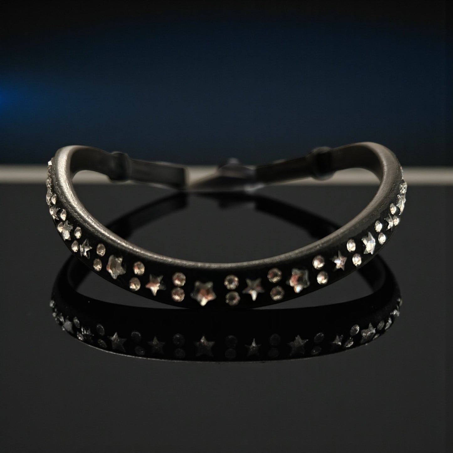 Stirnriemen „Starlight-Eleganz“ Schnellwechselsystem mit Klick-Verschluss oder Klettverschluss