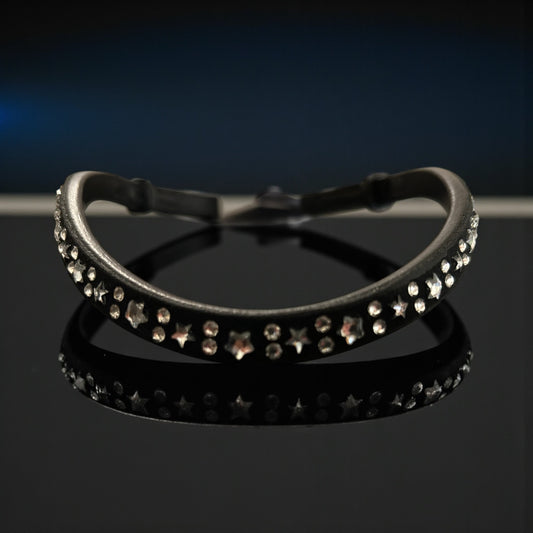 Stirnriemen „Starlight-Eleganz“ Schnellwechselsystem mit Klick-Verschluss oder Klettverschluss