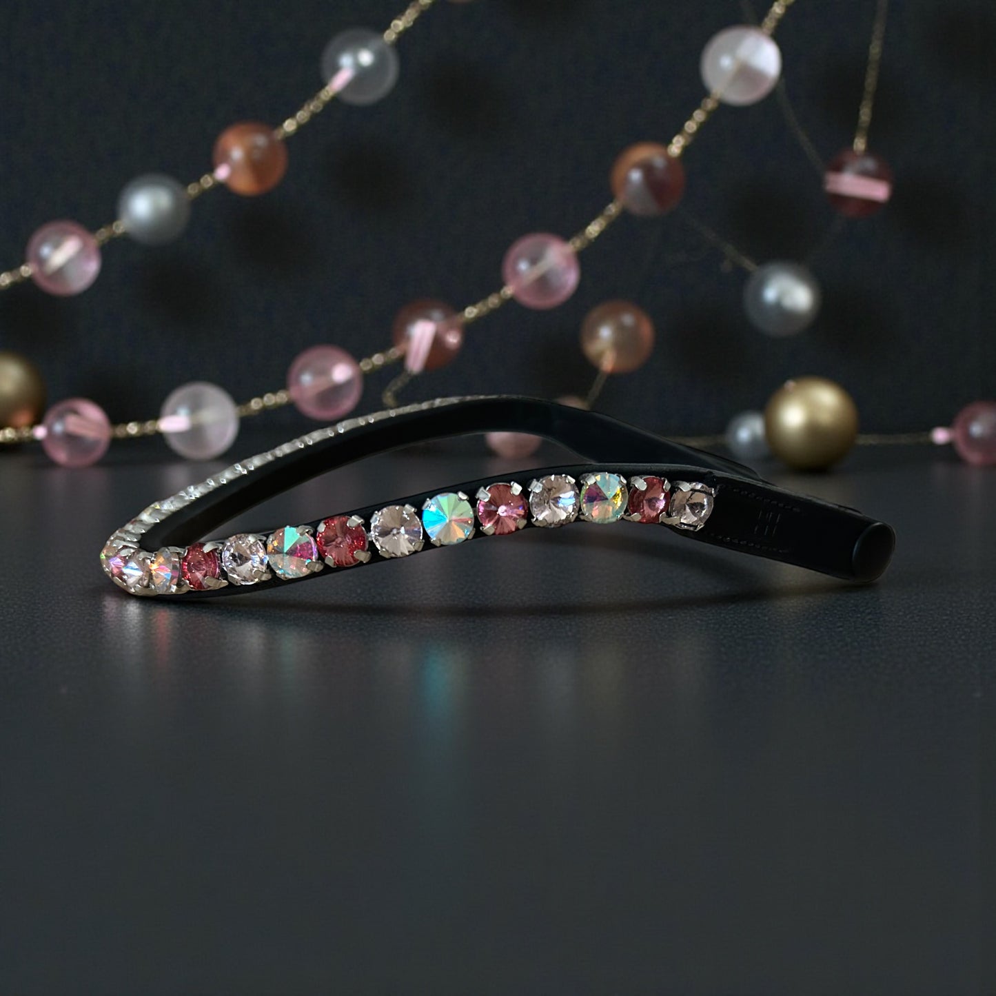 Stirnriemen „Pinkshine“ mit Schnellwechselsystem per Knopf