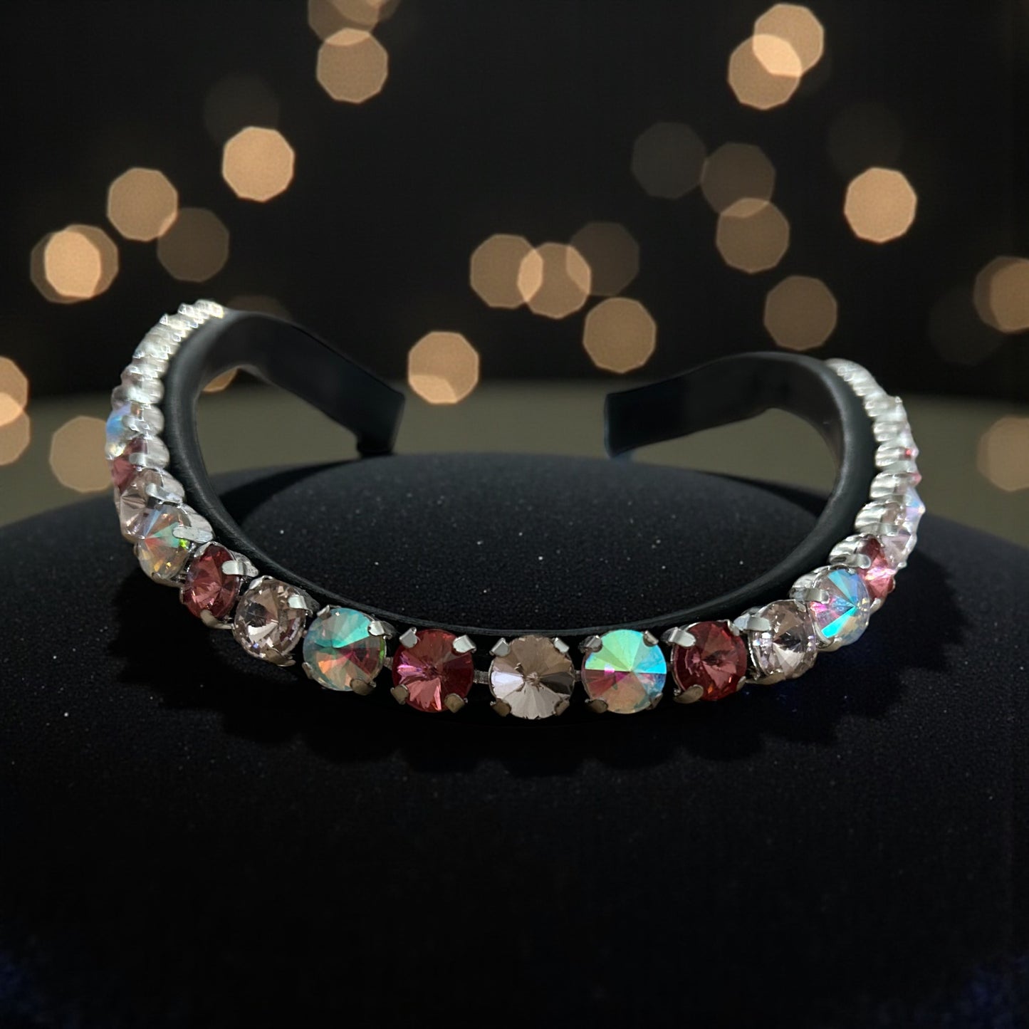 Stirnriemen „Pinkshine“ mit Schnellwechselsystem per Knopf